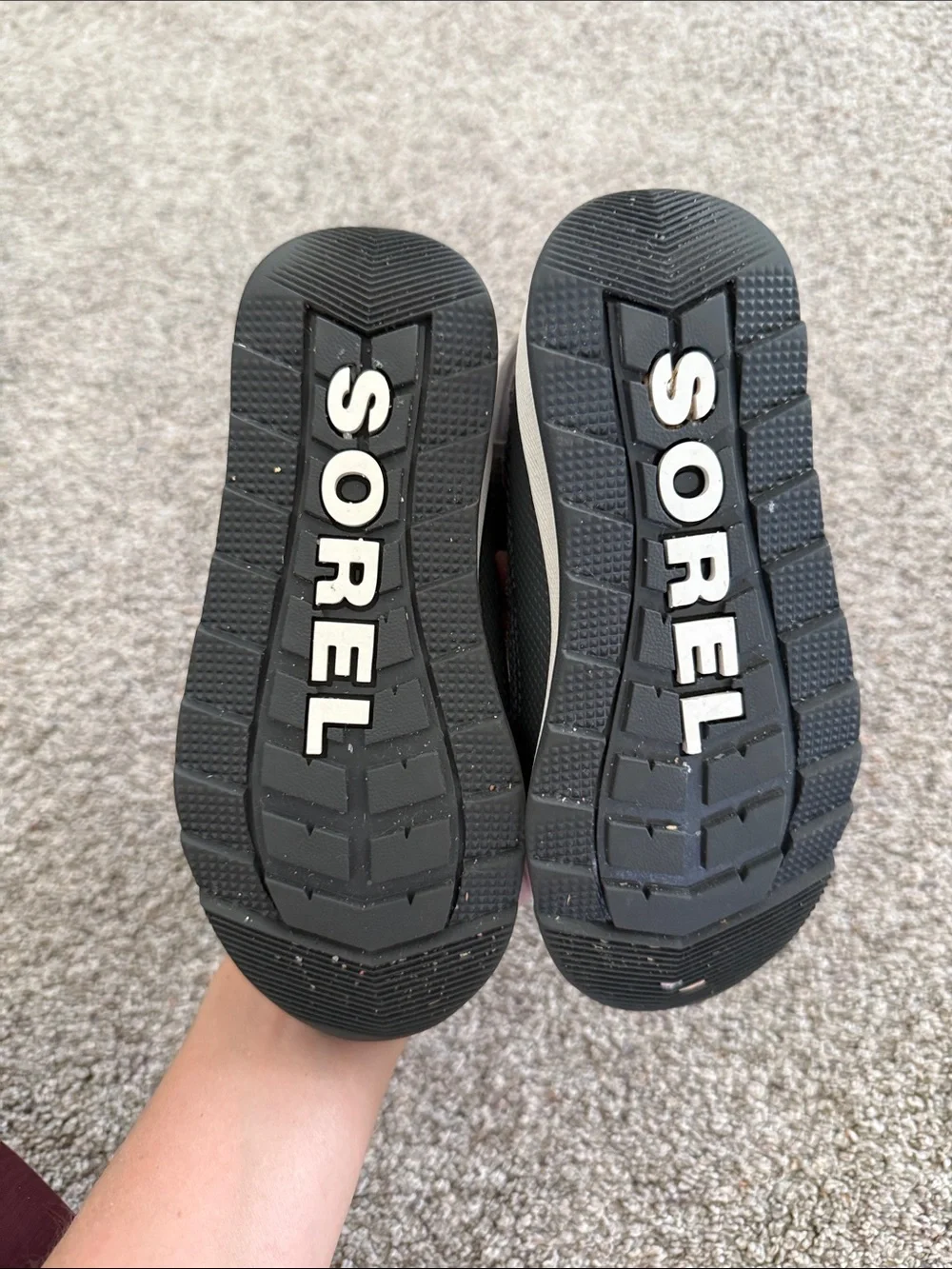 Sorel Kids Whitney II Puffy Mid Boot Gray/Orange waterproof Size 11